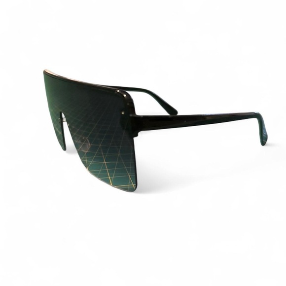 dark brown rectangular sunglasses - Picture 2 of 7